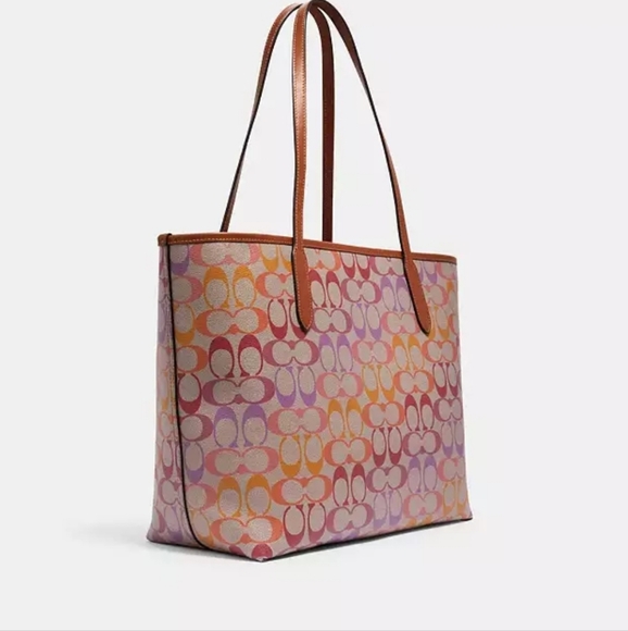 Coach Rainbow City Signature Tote - Picture 3 of 6